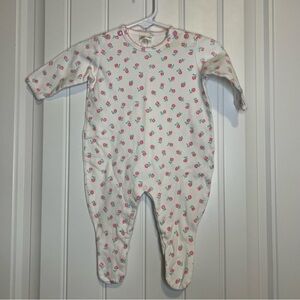 Vintage floral baby romper